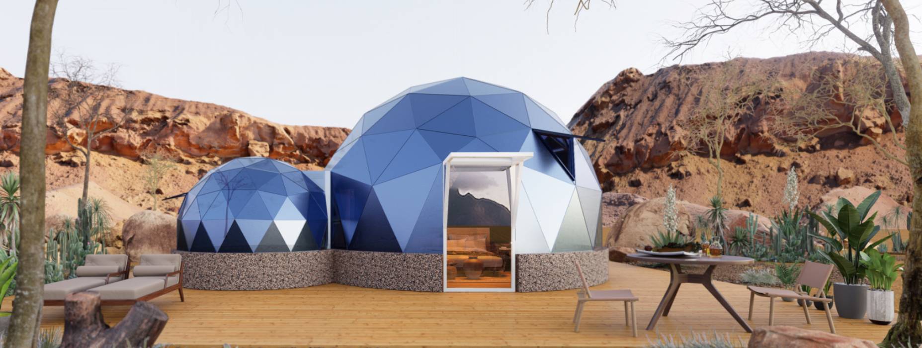 大余县球形智能光伏玻璃星空房